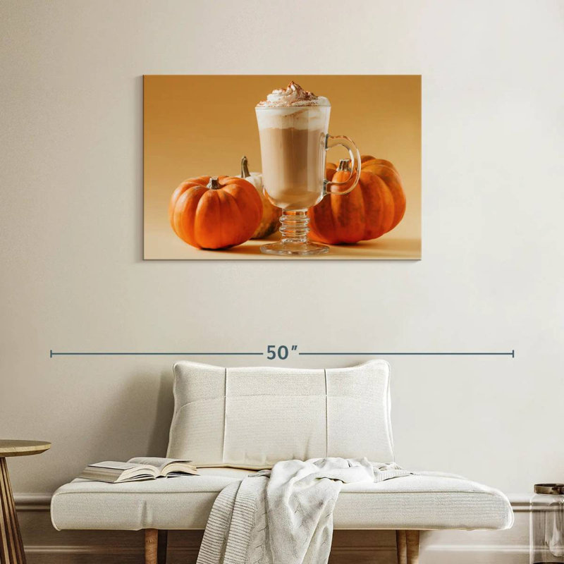 Yarlin Spiced Pumpkin Latte, 24" H x 36" W