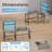 HLDIRECT 67 Inch Reversible L-Shaped Gaming Desk with LED Lights, Power Outlets & Drawer, 2-Person Home Office Desk with Monitor Stand, Shelves & Storage Bag, for Gaming, Work & Streaming, Gray-118621459-118621462