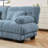 27 Armless Sofa W/1 pillow - Blue