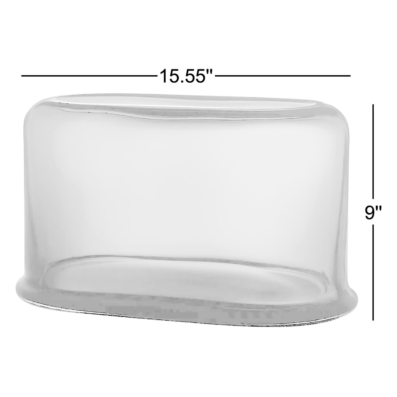 Layers Crystal Table Vase, Opal White