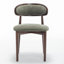 Chaise d'appoint rembourrée en bois massif-703115067