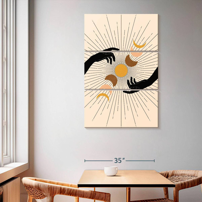 Cycles de lune Adella Boho, H 65 po x l 42 po