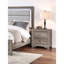 Table de chevet 2 chambres - Table de chevet en bois, contemporaine et naturelle avec 2 finitions modernes