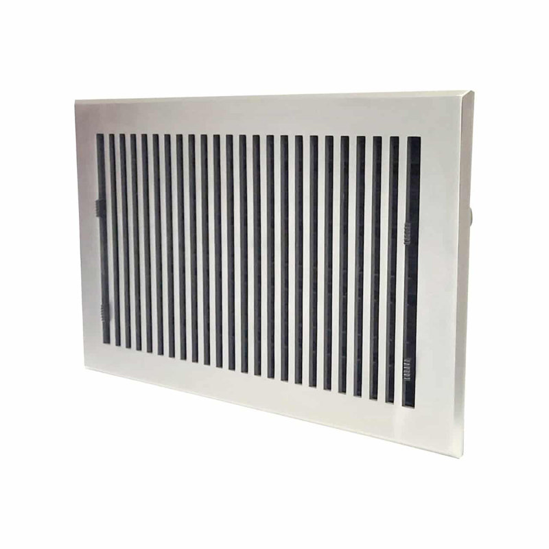 Couvercle de ventilation standard en fonte d'aluminium, Satin, H 8 po x l 14 po x P 16 po