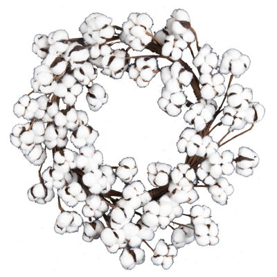 Preserved Cotton 3.5'' Wreath
