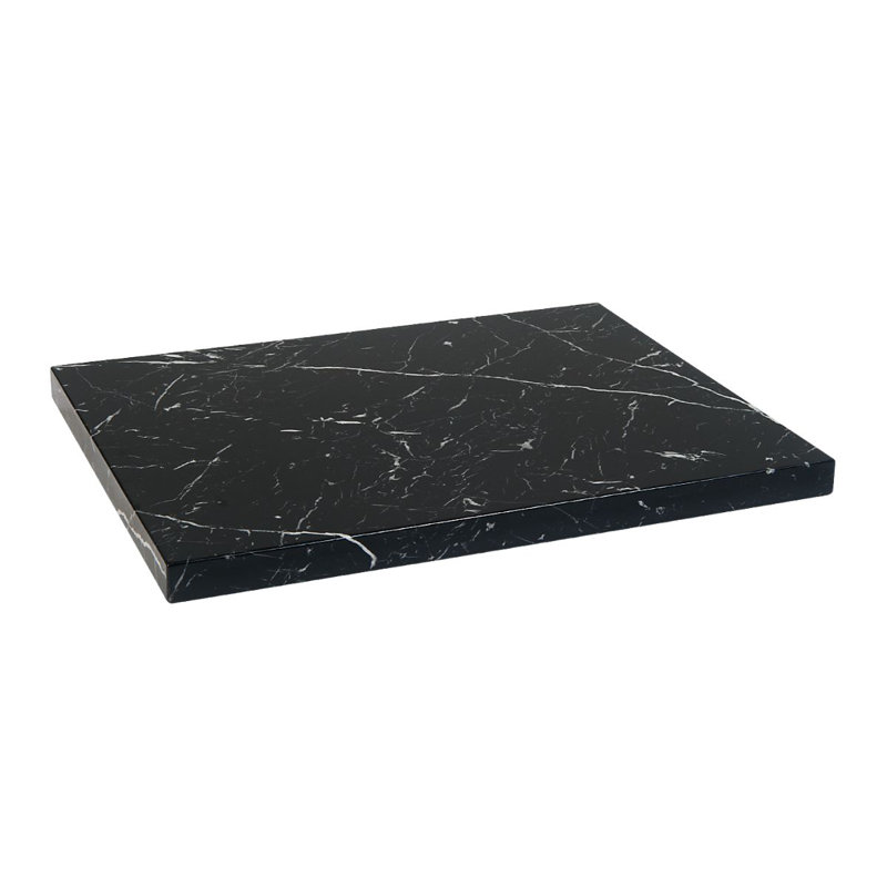  Dessus de table d'intérieur en granit artificiel, l 30 po x L 72 po, Noir
