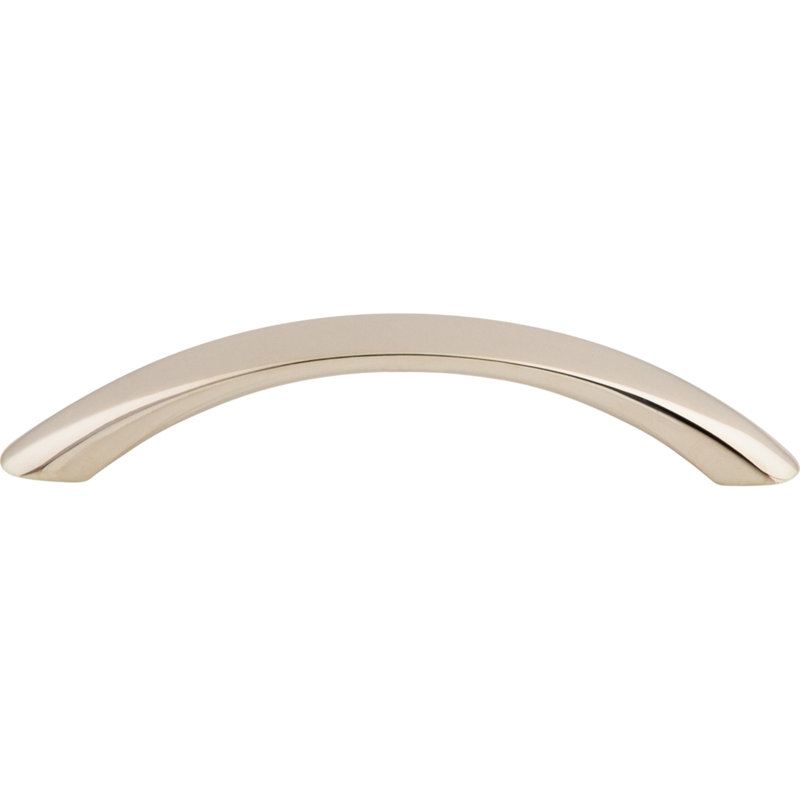 Bow Bar pull, Polished Nickel, 5 1/16" Center to Center