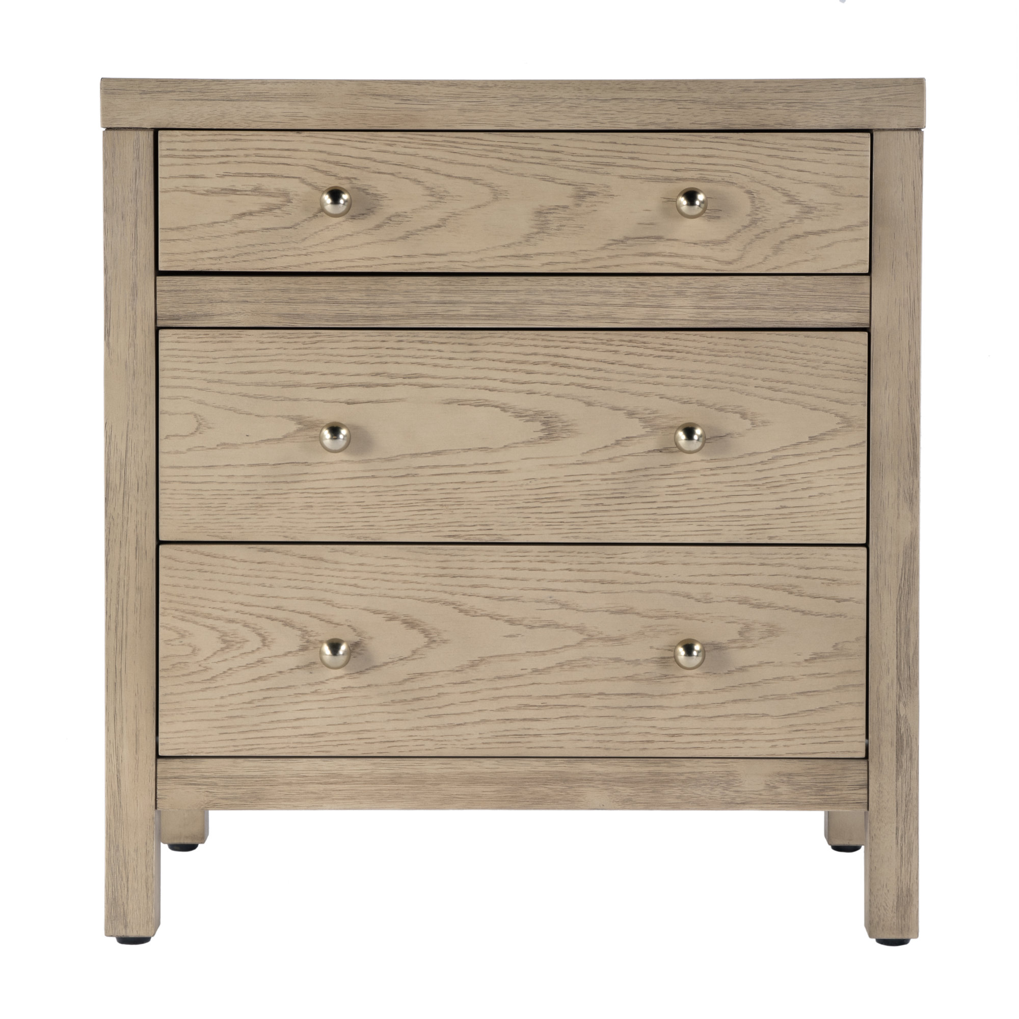 Celine 25" 3-Drawer Dresser, Light Oak