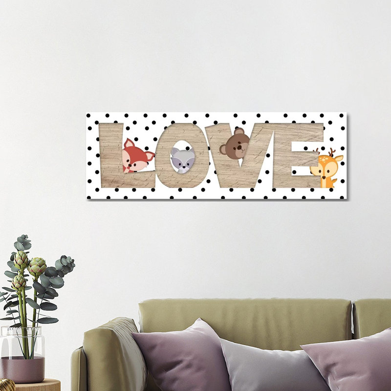 Love by Anna Quach - Wrapped Canvas Print, 40.64cm H x 121.92cm W x 1.91cm D