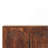 Solid Wood Arco Groove Sideboard,2-Doors,Brown