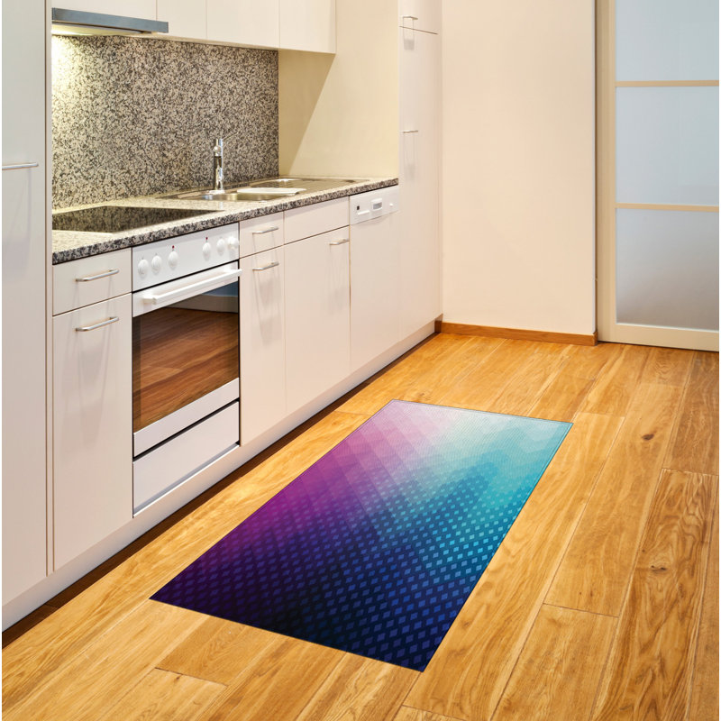 Abstract High Density Long Fiber Poly Threads Decorative Area Rug Carpet, Rectangle 2'7" x 5'