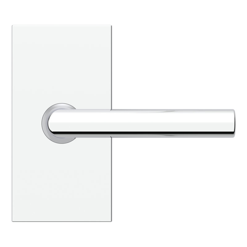 Tube Lever Door Lever, Polished Chrome