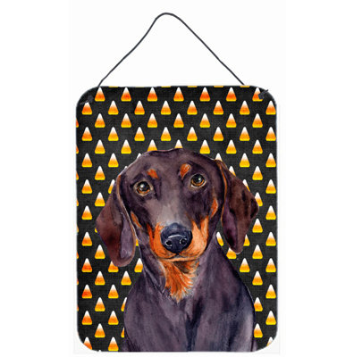 «Burniece Candy Corn», impression d'Halloween sur plaque