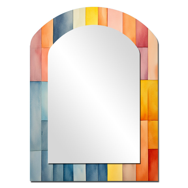 Mid-century pastel colour cubes II, 34 po x 25 po
