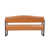 Simili cuir brun foncé