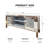 60" Mirrored TV Stand With Crushed Diamond Glass Doors - Modern Media Entertainment Center For Living Room, Adjustable Storage TV Console Table For 65-Inch TV