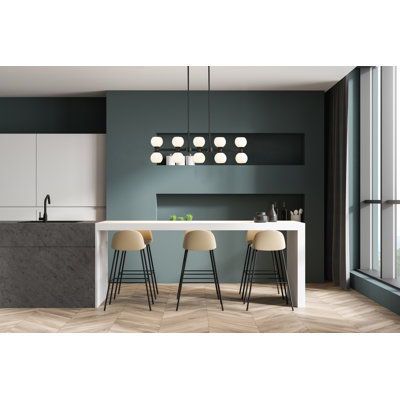 10 - Light Dimmable Kitchen Island Square / Rectangle Chandelier