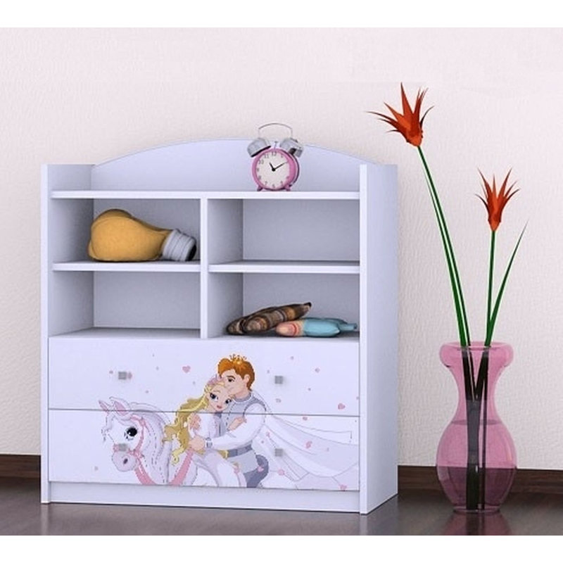 Viviana 96 cm H X 86 cm W Kids Cube Bookcase, White