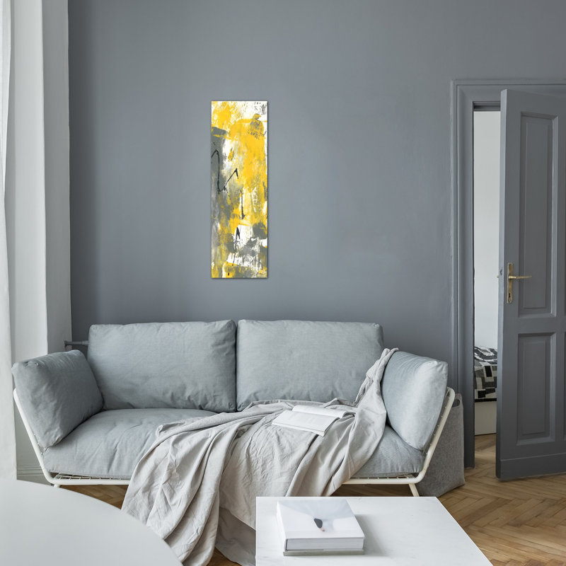 « gray mouvement iv », reproduction d’art sur toile, H 36 po x l 12 po x P 1,5 po