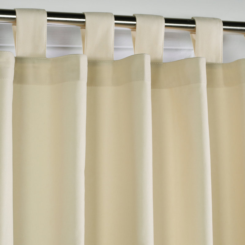 Mcgowen 40" Insulated Solid Color Curtain Valance, Natural