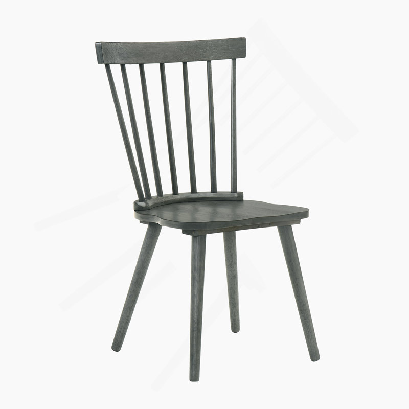 Ensemble de 2 pièces pour chaise de salle à manger rustique moderne de style campagnard au design rétro, facile à assembler