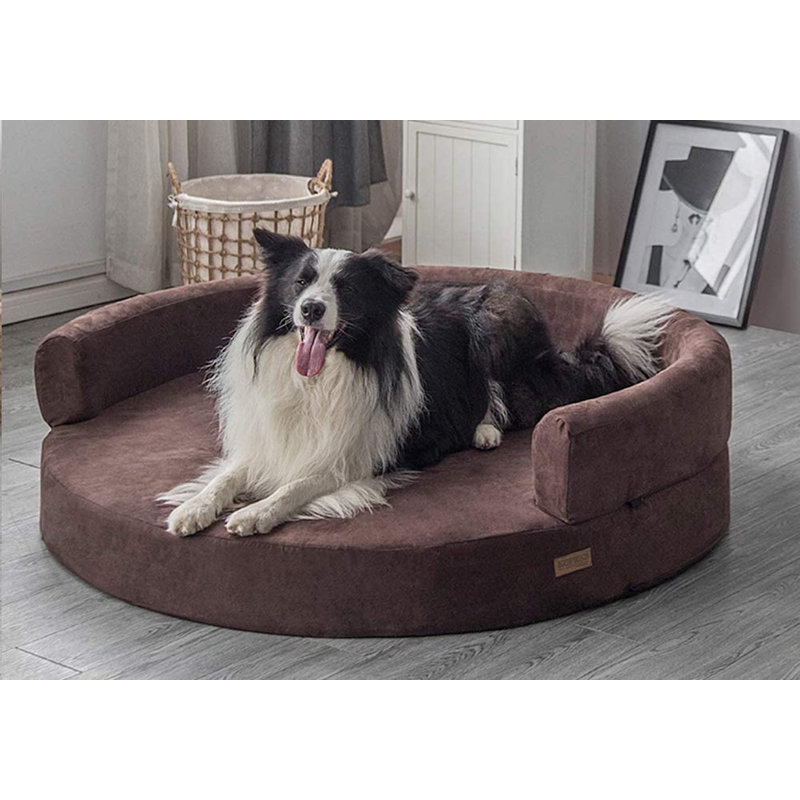 Orthopedic Cotton Pet Bed, Brown