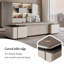 Bureau de direction en L 70,87 po gris de luxe italien-1432517054