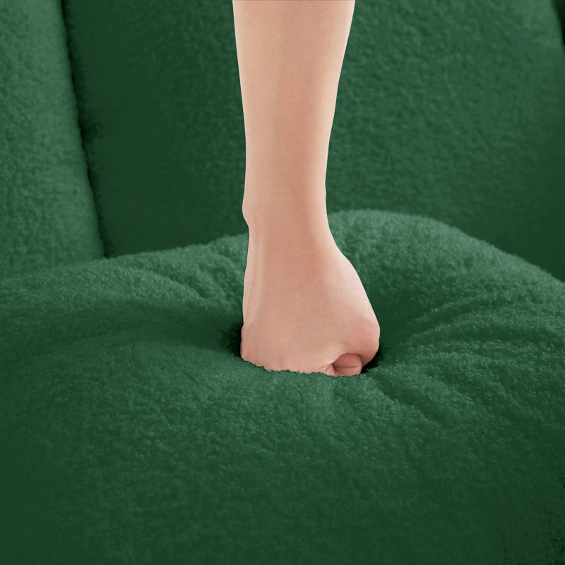 Canapé moelleux et moelleux 135 po, Vert