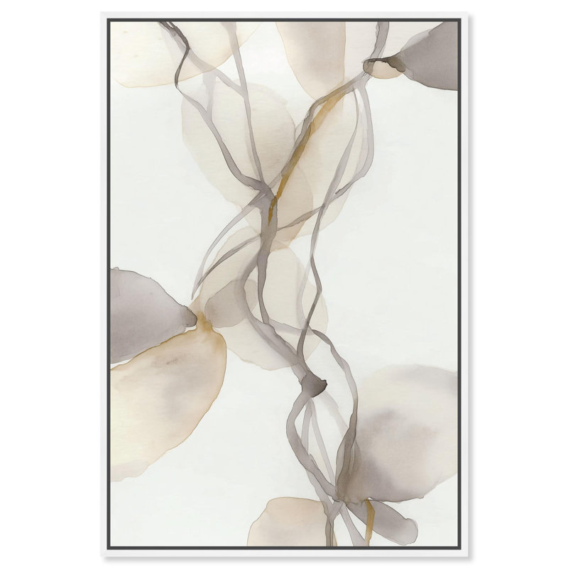 "Delicate Connection II", reproduction d'art sur toile, art par Bohème, cadre blanc, 36 x 54, H 55 po x l 37 po, Cadre blanc