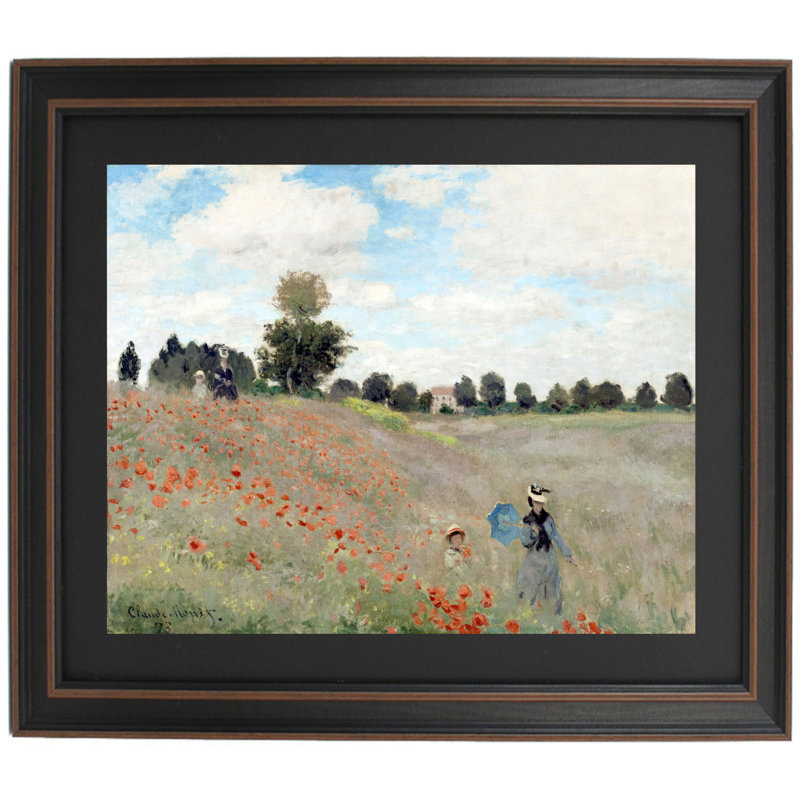 Coquelicots à Argenteuil par Claude Monet, H 36 po x l 30 po