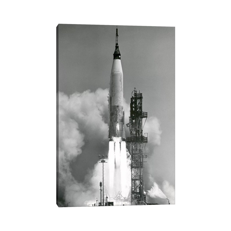 An Atlas V Rocket Lifting Off by Stocktrek Images - Wrapped Canvas Print, 20.32 cm H x 30.48 cm W