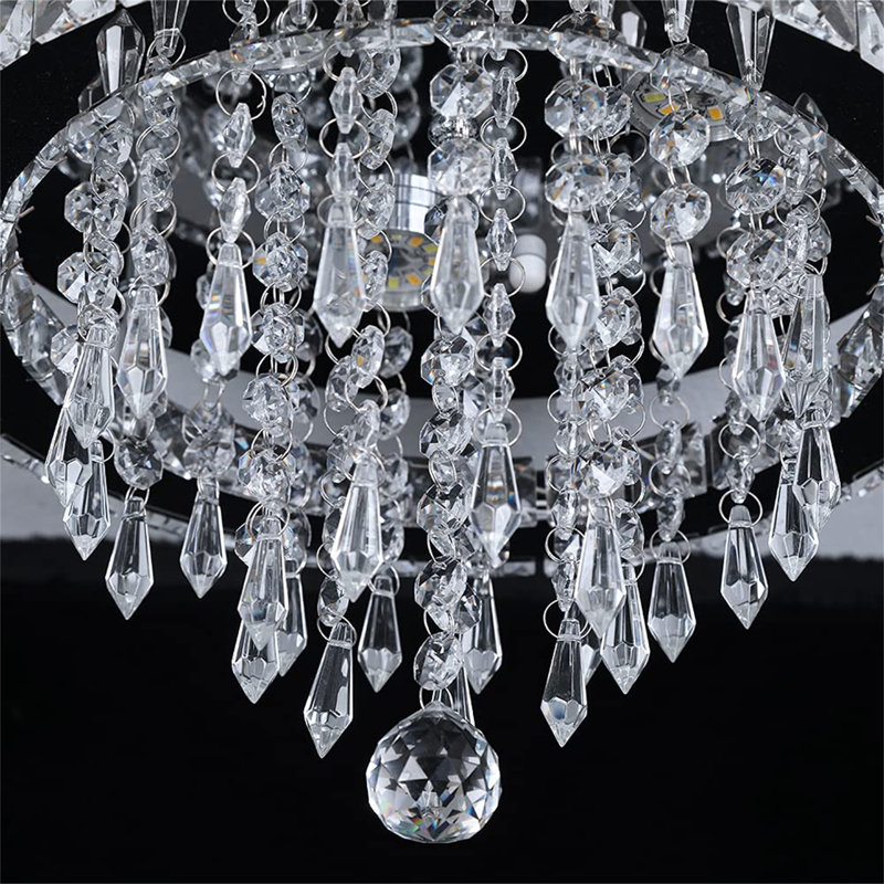 Clarks Crystal LED Flush Mount, Cool White