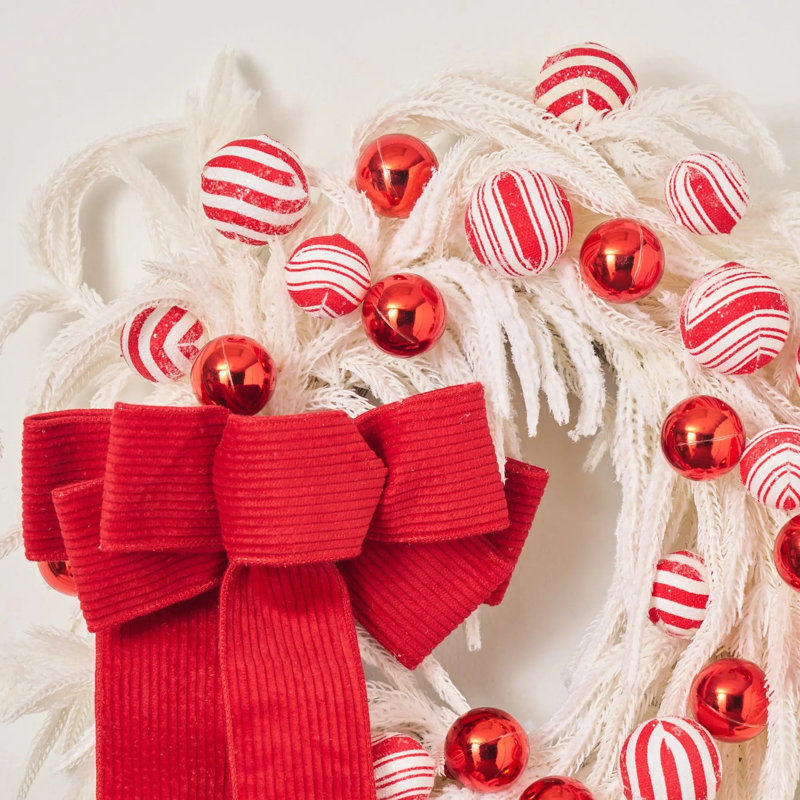 Couronne de manteau de porte Real Christmas