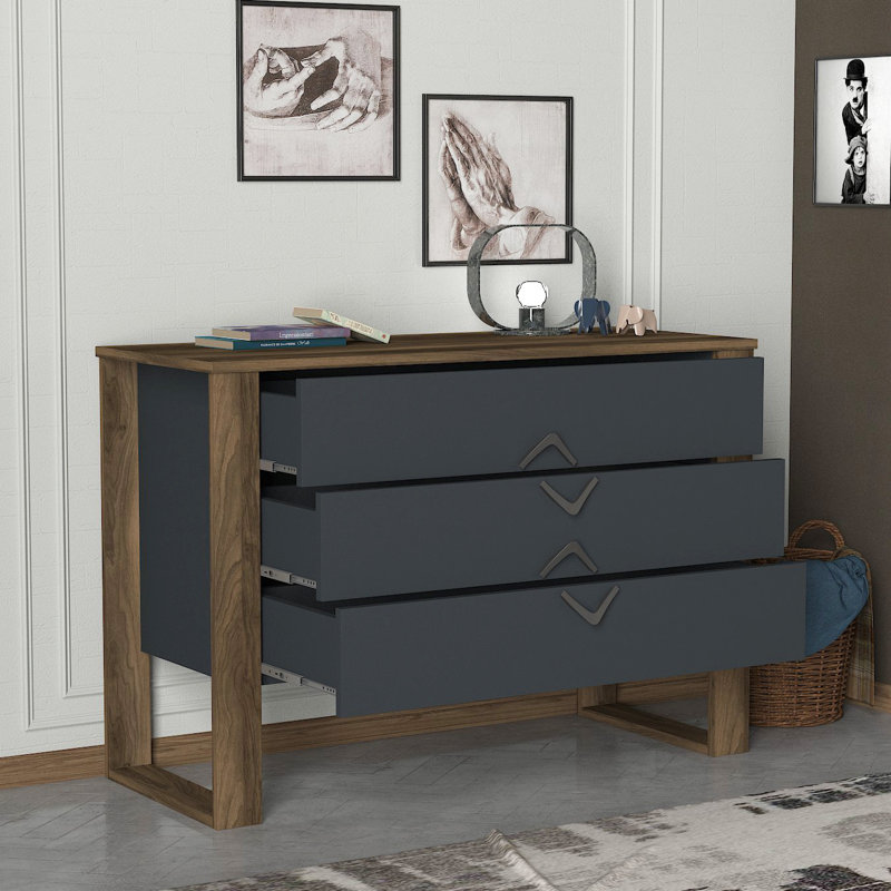 Commode 3 tiroirs l 43,3 po Schwenksville