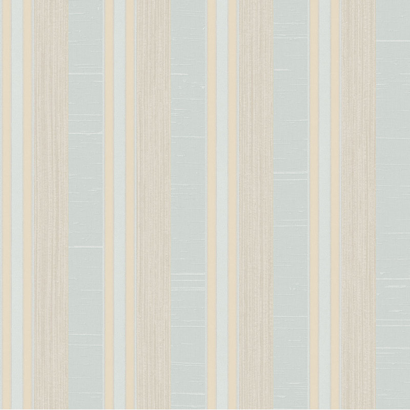 Moffitt 10m x 53cm Textured Satin Wallpaper Roll, Light Blue/ Beige