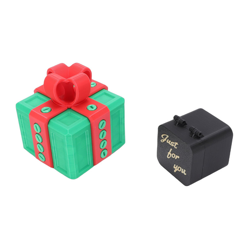Boîte-cadeau agaçante avec vis imprimée en 3D