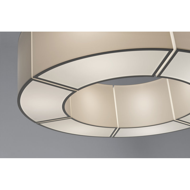 Sexta, 6 Lights, PVC/Methacrylate, 21.3" H x 31.5" W x 31.5" D