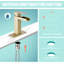 Robinet pour salle de bain à un trou avec drain-73054350