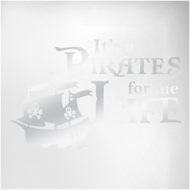 Wall Decal, Shiny Silver