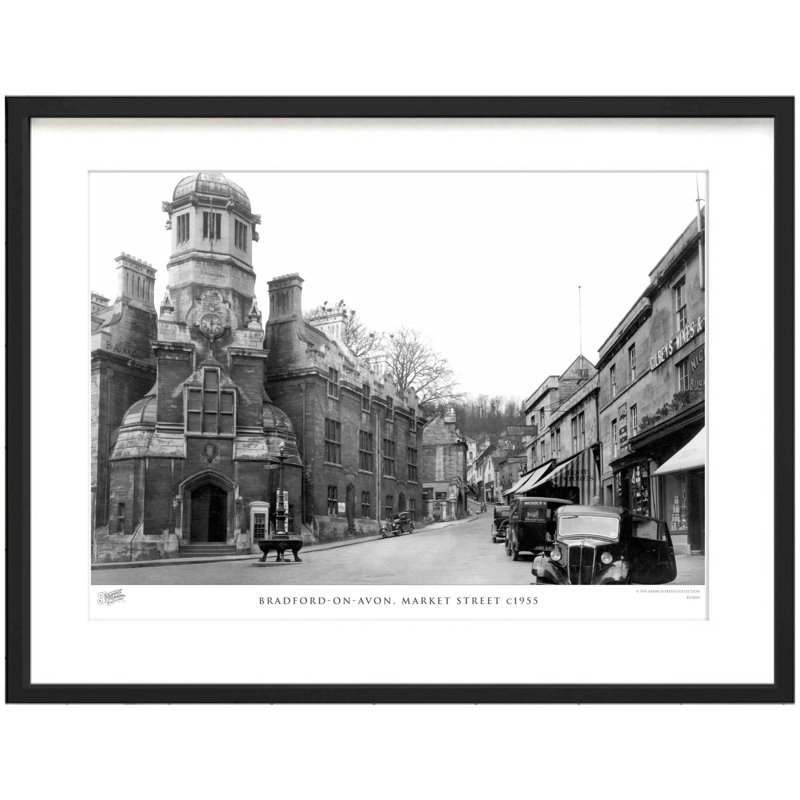 Bradford On Avon, Market Street C1955 - Single Picture Frame Print, 45cm H x 60cm W x 2.3cm D