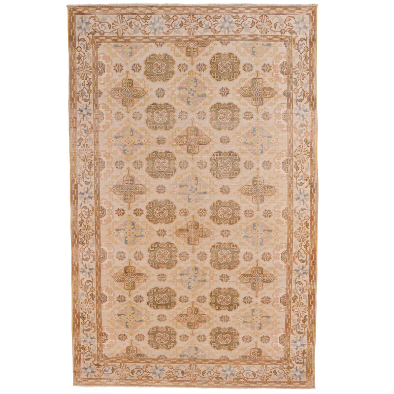 Tribal One-of-a-Kind 6'2'' X 9'8'' 1970s Wool Area Rug in