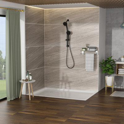 Matte Black Dual Shower Head With 59" Stainless Steel Hose, 8 Hand & Angle Unit 4.7" Rain Showerhead And Shower, Black, Adjustable Rod System