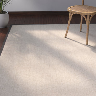 Morfou Natural Fiber Sisal Pile Solid Color Rug