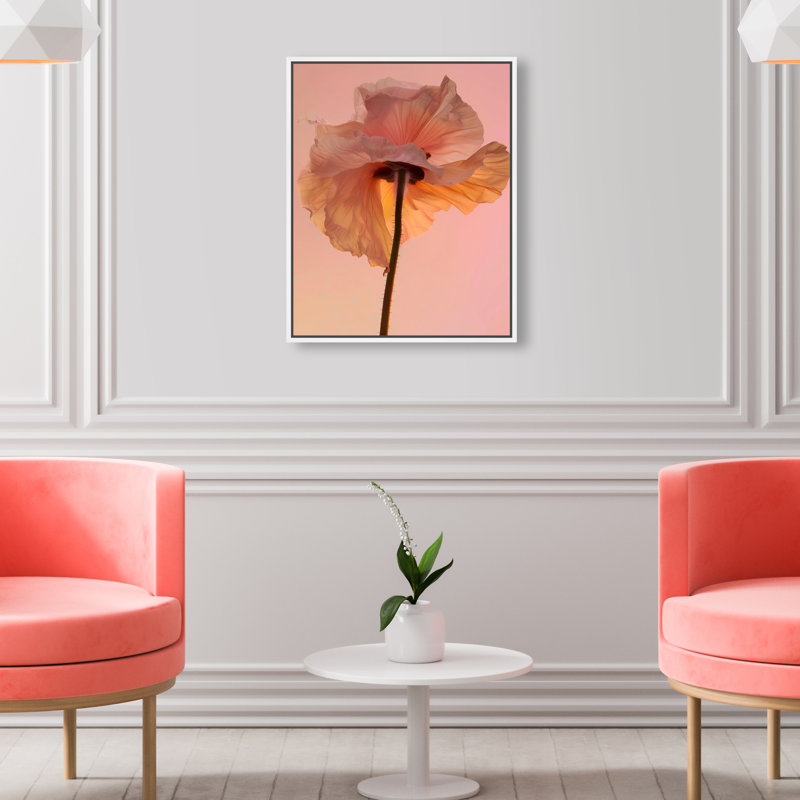 Amber Radiance IV Print by Oliver Gal, 17"H x 21"W, White Floater Frame
