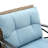 Outdoor Rocking Chair With Table - Grey, Metal & , Relaxing Seating, Easy Assembly, For Living Room Grey Chairs Construction, Relaxing, To Shift, And Soundproof Feature