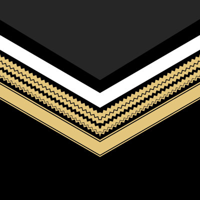" Black And White Gold Chic Chevron Arrow "