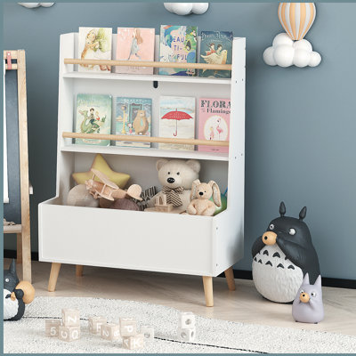 Kids Bookshelf, Book and Magazine Rack, Book Organizer, toy Storage Cabinet Organizer