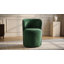 Fauteuil de coiffeuse moderne pivotant à 360 ° en similicuir avec dossier incurvé Modern-830868062