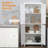 72" Freestanding 4-Door Kitchen Pantry