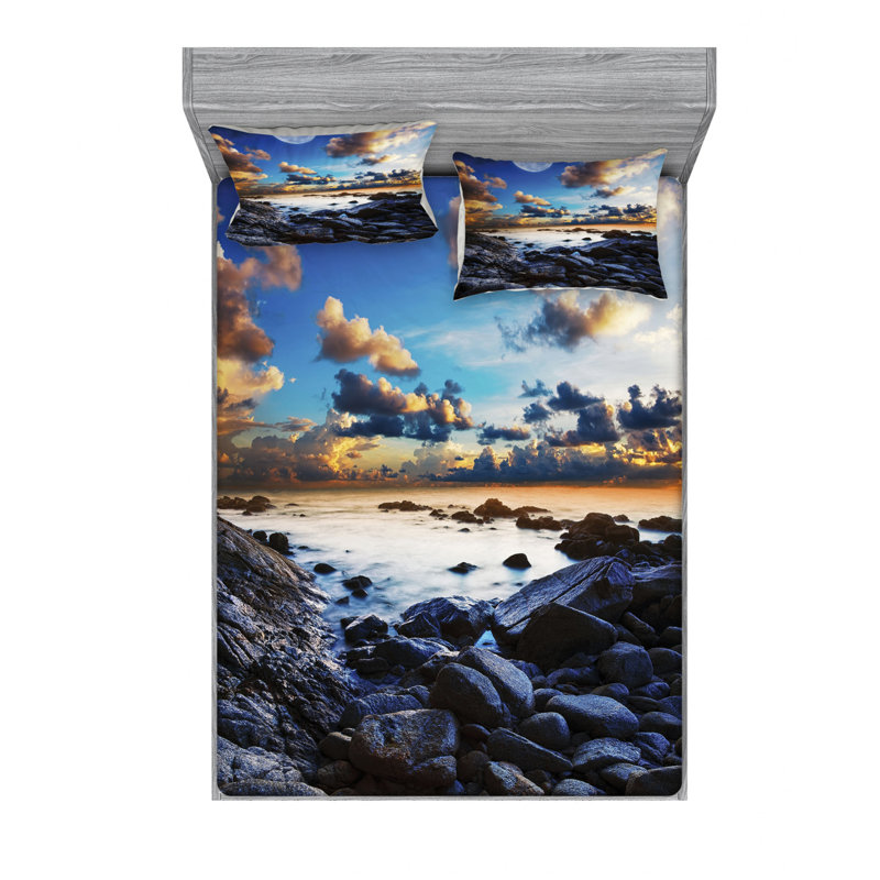 Microfiber Sheet Set, Full Sheet Set with Fitted Sheet